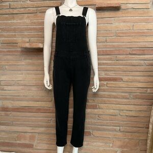 Wallflower Black Stretch Denim Overalls